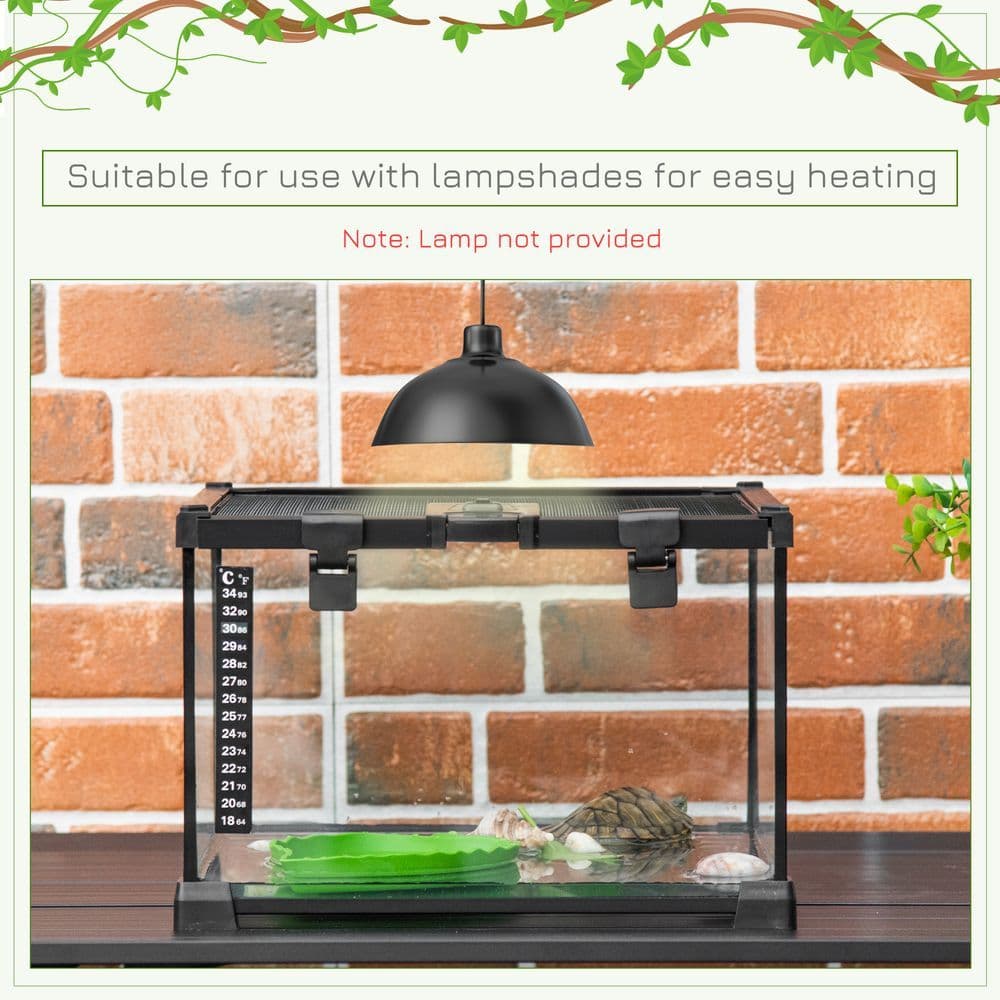 image-Glass Reptile Terrarium Habitats for Lizards, Frogs, Snake Pawhut