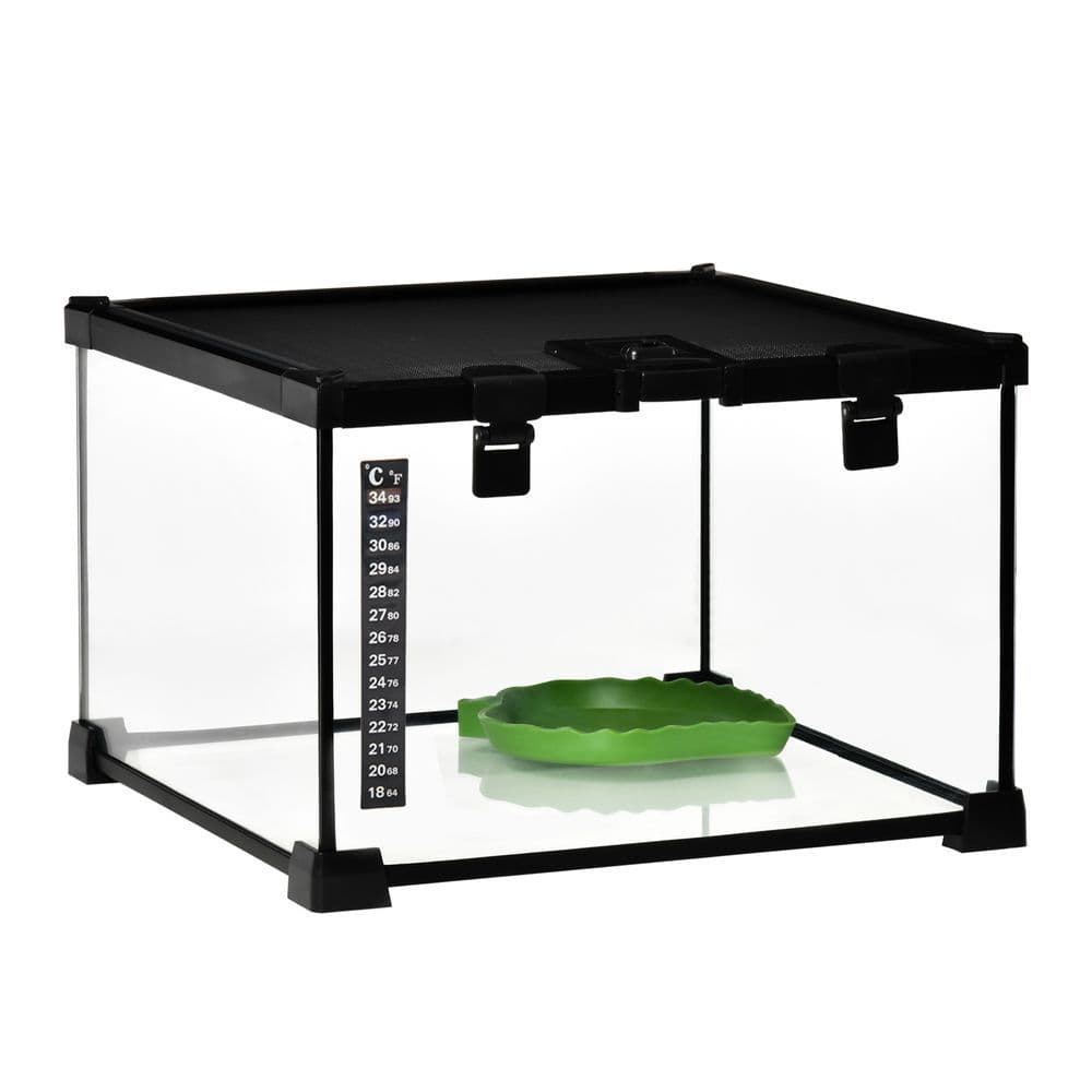 image-Glass Reptile Terrarium Habitats for Lizards, Frogs, Snake Pawhut