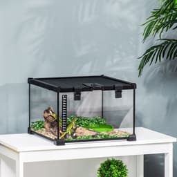 image-Glass Reptile Terrarium Habitats for Lizards, Frogs, Snake Pawhut