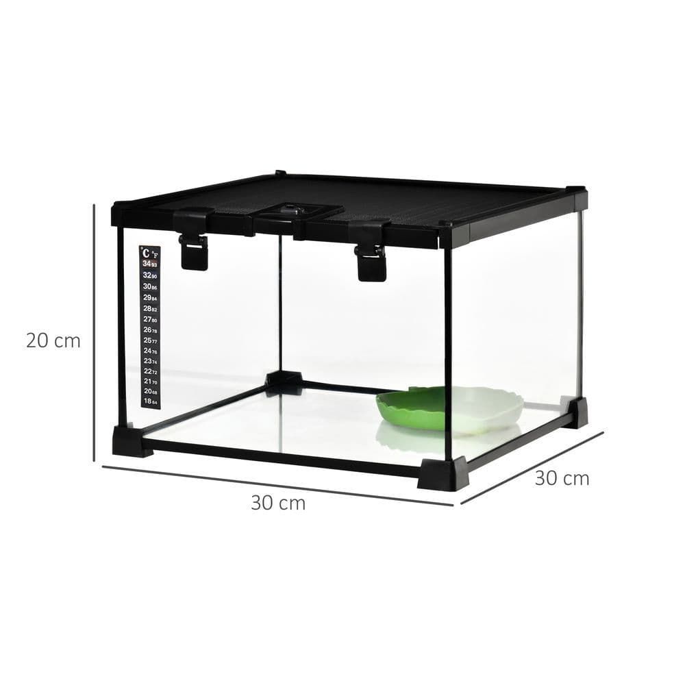 image-Glass Reptile Terrarium Habitats for Lizards, Frogs, Snake Pawhut