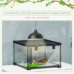 image-Glass Reptile Terrarium Habitats for Lizards, Frogs, Snake Pawhut
