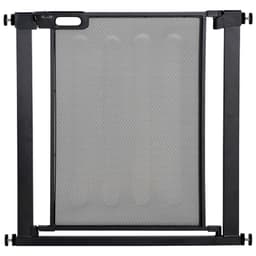 image-Pressure Fit Safety Gate for Stairs w/ Auto Close 75-82 cm - Black Pawhut
