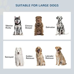 image-Raised Dog Bowls for Large Dogs Feeding Station Stand, Storage - Pawhut