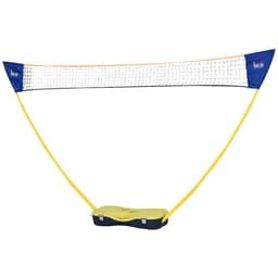 image-Foldable Badminton Net Set w/ 2 Pairs of Rackets 2 Nylon Shuttlecocks HOMCOM
