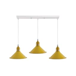 image-Industrial Vintage Loft Kitchen Bar 3 Lights Fittings Ceiling Cone Metal E27