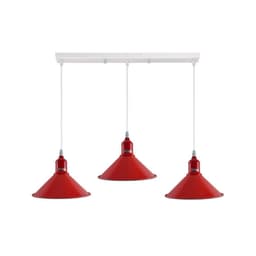 image-Industrial Vintage Loft Kitchen Bar 3 Lights Fittings Ceiling Cone Metal E27