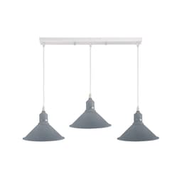 image-Industrial Vintage Loft Kitchen Bar 3 Lights Fittings Ceiling Cone Metal E27
