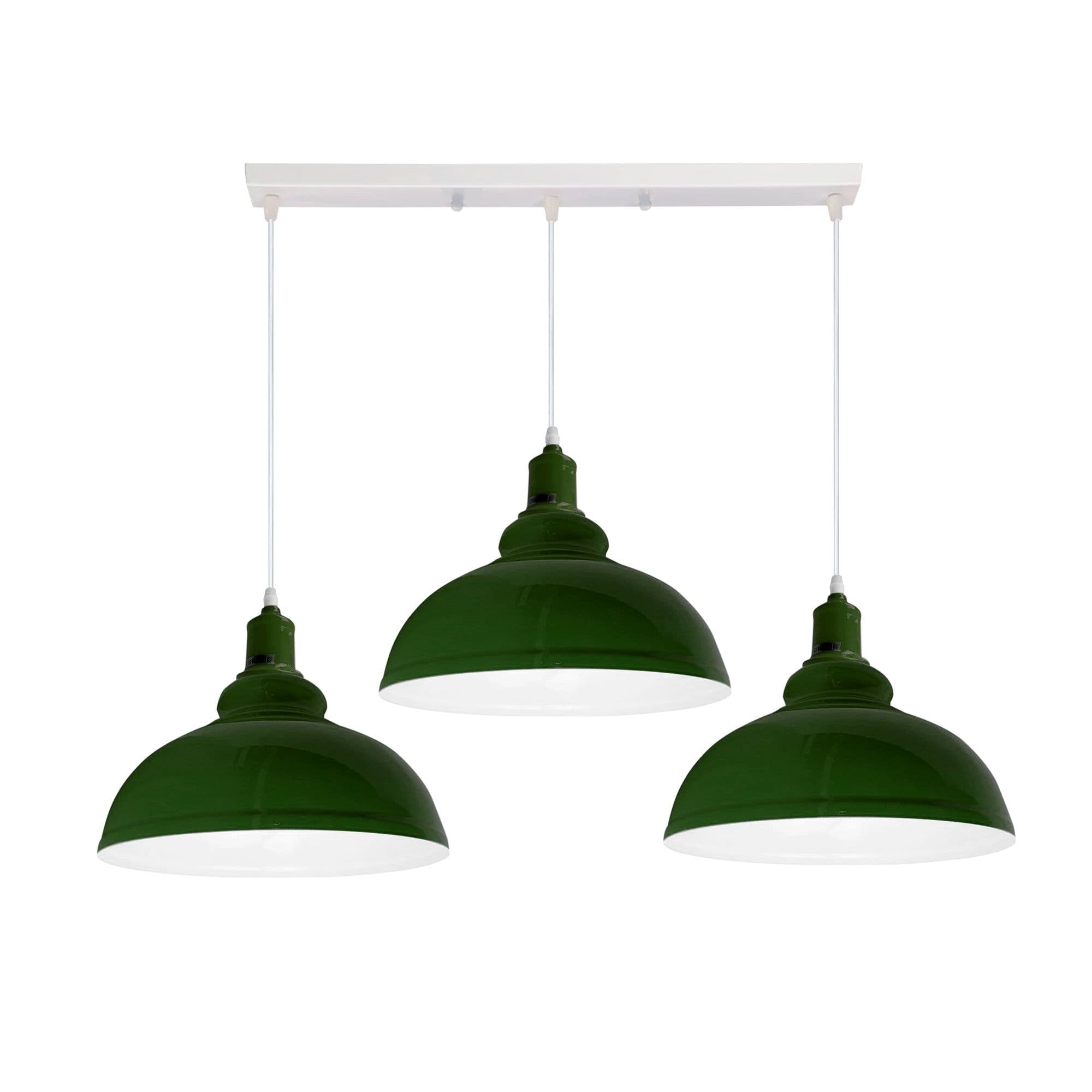 image-Industrial Vintage Loft Kitchen Bar 3 Lights Fittings Ceiling Curvy Metal E27