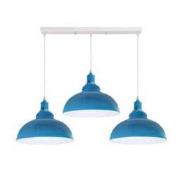image-Industrial Vintage Loft Kitchen Bar 3 Lights Fittings Ceiling Curvy Metal E27