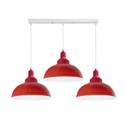 image-Industrial Vintage Loft Kitchen Bar 3 Lights Fittings Ceiling Curvy Metal E27