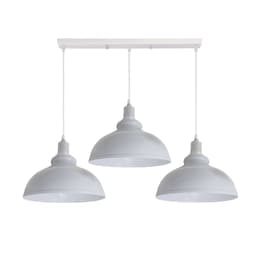 image-Industrial Vintage Loft Kitchen Bar 3 Lights Fittings Ceiling Curvy Metal E27
