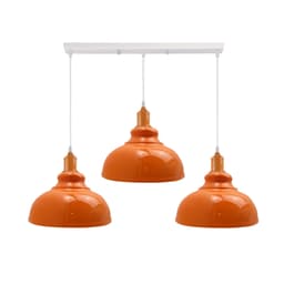 image-Industrial Vintage Loft Kitchen Bar 3 Lights Fittings Ceiling Curvy Metal E27