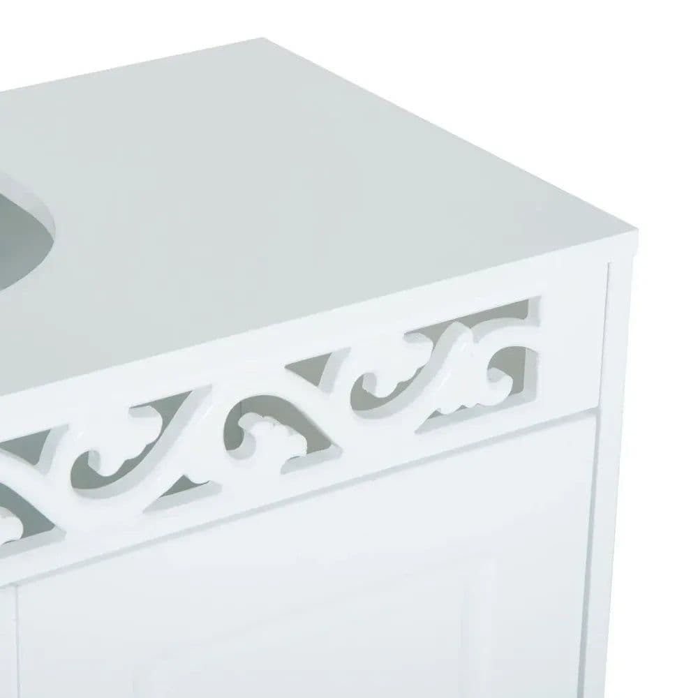 image-Under Sink Wooden Cabinet Storage Unit Cupboard Bathroom Double Door Shelf