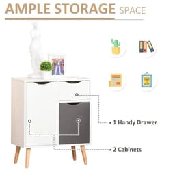 image-Floor Cabinet Storage Cupboard Sideboard with Drawer for Bedroom, Living Room