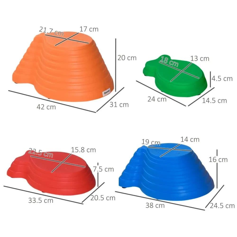 image-11-Piece Fish Shaped Balance Stepping Stones for Kids - Multicoloured