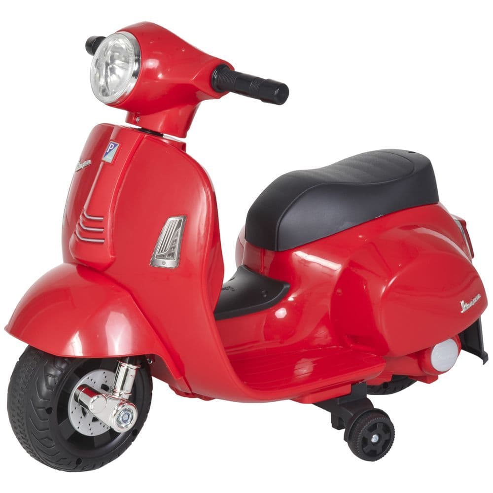 image-Vespa Licensed Kids Ride On Motorcycle 6V Battery Powered Electric Toys