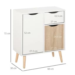 image-Floor Cabinet Storage Cupboard Sideboard with Drawer for Bedroom, Living Room