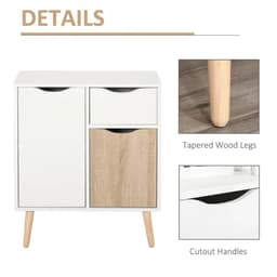 image-Floor Cabinet Storage Cupboard Sideboard with Drawer for Bedroom, Living Room