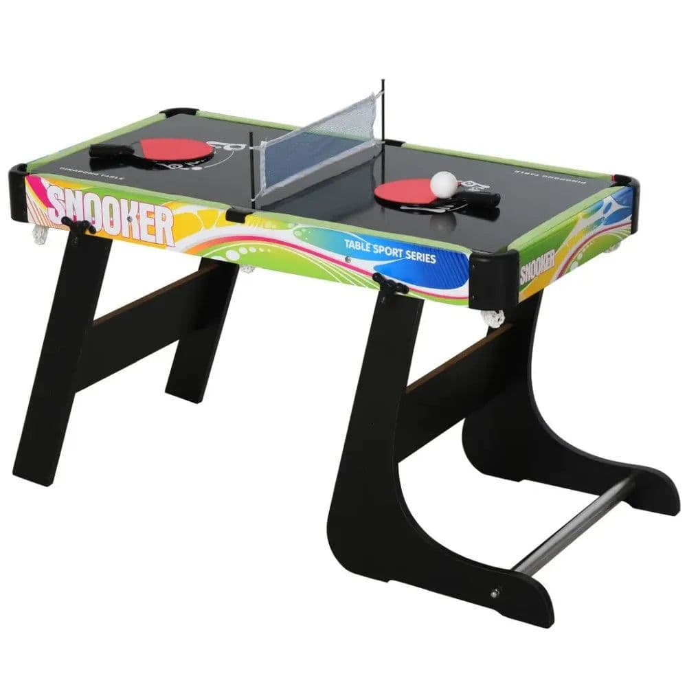 image-4-in-1 Foldable Game Table Hockey Football Table Tennis & Pool Home Gaming