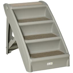 image-Portable Dog Steps for Bed, Sofa Non-Slip Pet Stairs for Cats, Dogs - Grey