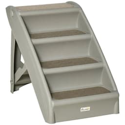 image-Portable Dog Steps for Bed, Sofa Non-Slip Pet Stairs for Cats, Dogs - Grey