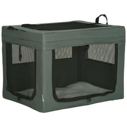 image-69cm Foldable Pet Carrier Cat Bag w/ Cushion, for Miniature, Small Dogs - Grey