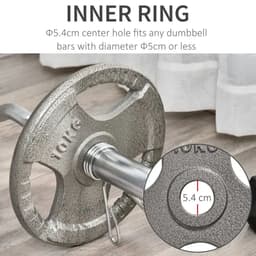image-2" Olympic Weight Plates Set of 2 for Strength Training with Weight 2 x 10kg