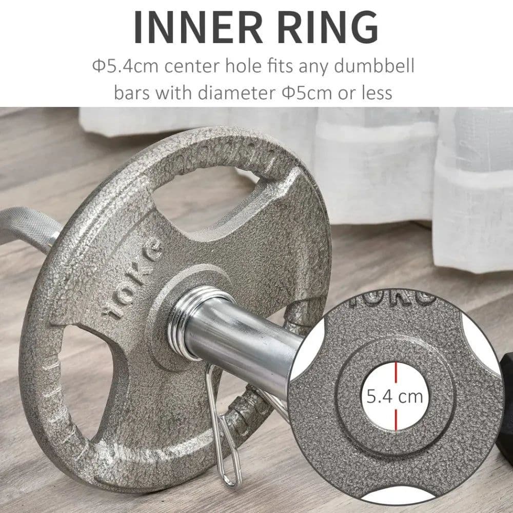 image-2" Olympic Weight Plates Set of 2 for Strength Training with Weight 2 x 10kg