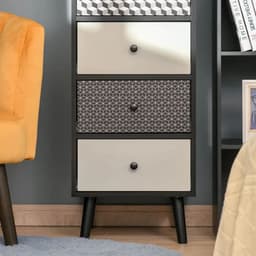 image-Chest of Drawers, 5 Drawer Dresser, Wooden Storage Cabinet Bedroom, Living Room