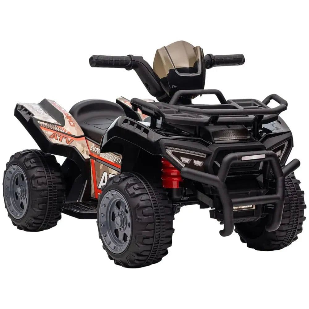 image-Kids Ride-on Four Wheeler ATV Car with Music for 18-36 months Black