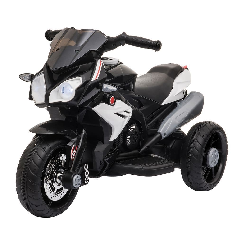 image-Kids Electric Motorcycle Ride-On Toy Vehicle 6V Battery Music Horn Lights Black