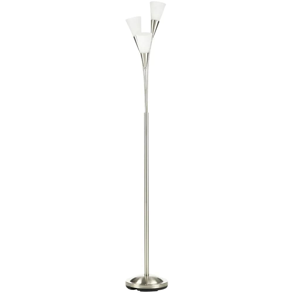 image-Modern Floor Lamp for Living Room Bedroom, 3 Light Upright Standing Lamp