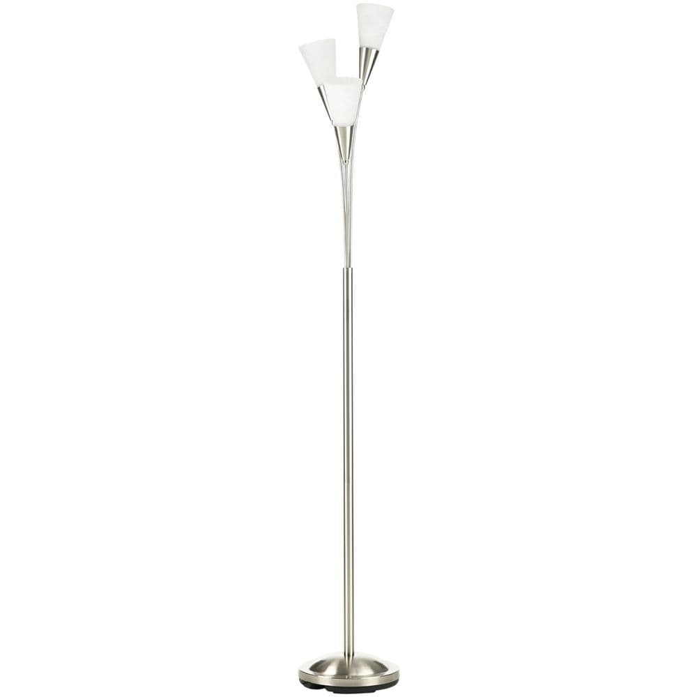 image-Modern Floor Lamp for Living Room Bedroom, 3 Light Upright Standing Lamp