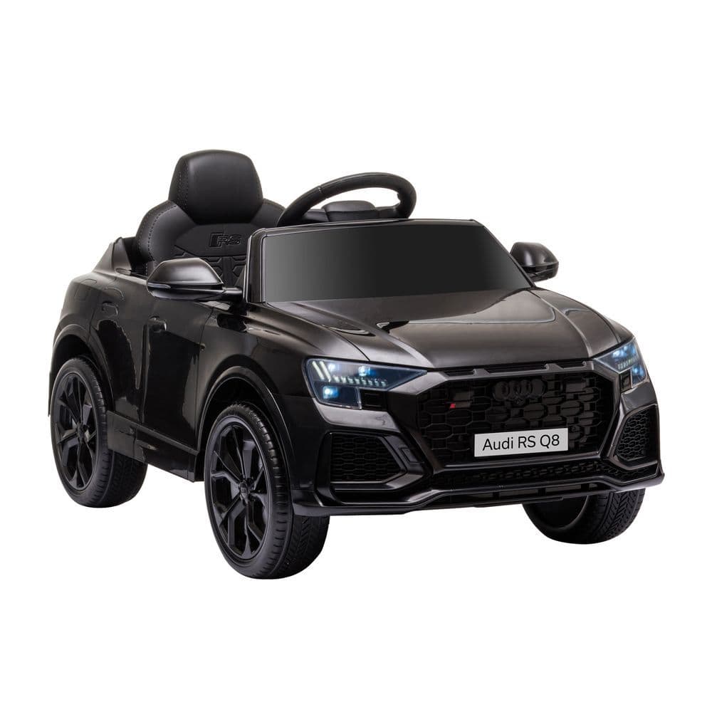 image-Audi RS Q8 6V Kids Electric Ride On Car Toy w/ Remote USB MP3 Bluetooth Black
