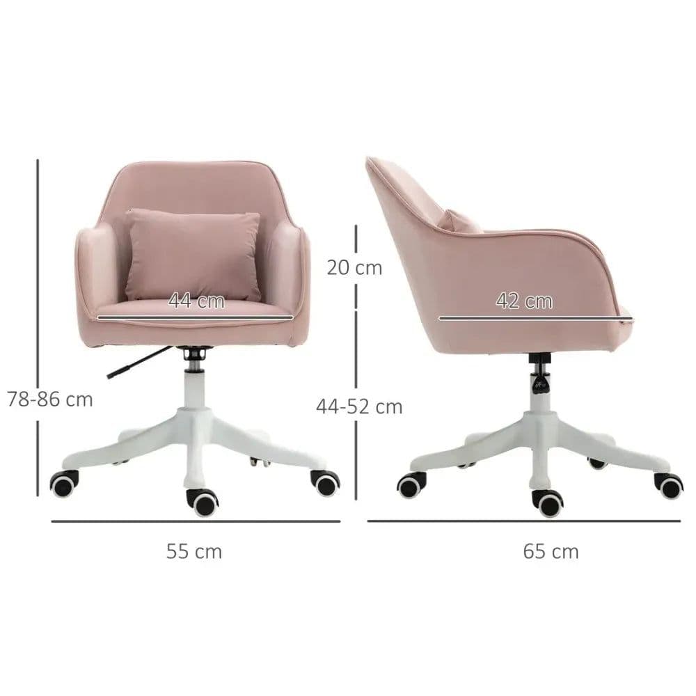 image-Office Chair with Rechargeable Electric Vibration Massage Lumbar Pillow, Wheels