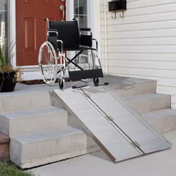 image-Portable Folding Wheelchair Ramp Scooter Mobility Stars w/ Carry Handle 4 Sizes