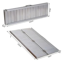 image-Portable Folding Wheelchair Ramp Scooter Mobility Stars w/ Carry Handle 4 Sizes