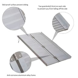 image-Portable Folding Wheelchair Ramp Scooter Mobility Stars w/ Carry Handle 4 Sizes