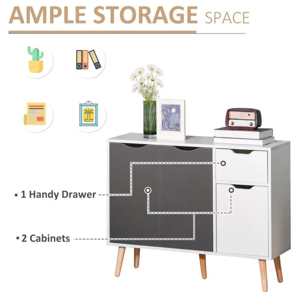 image-Storage Cabinet Sideboard with Drawer Bedroom, Living Room, Home Office