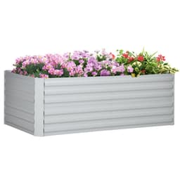 image-Raised Beds for Garden Galvanised Steel Outdoor Planters with Reinforced Rods