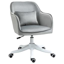 image-Office Chair with Rechargeable Electric Vibration Massage Lumbar Pillow, Wheels