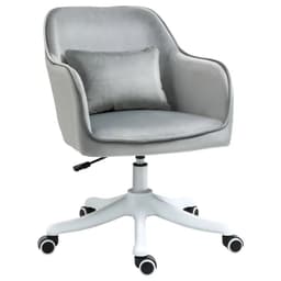 image-Office Chair with Rechargeable Electric Vibration Massage Lumbar Pillow, Wheels