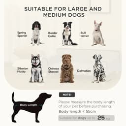 image-Pet Sofa for Large, Medium Dogs, with Wooden Legs Water-resistant Fabric, Grey