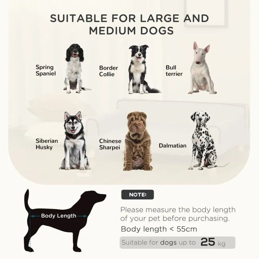 image-Pet Sofa for Large, Medium Dogs, with Wooden Legs Water-resistant Fabric, Grey