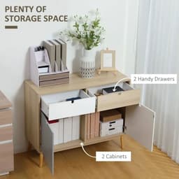 image-Sideboard Storage Cabinet Kitchen Cupboard with Drawers for Bedroom, Living Room