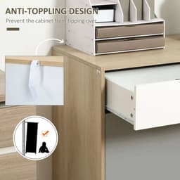 image-Sideboard Storage Cabinet Kitchen Cupboard with Drawers for Bedroom, Living Room