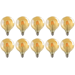 image-10 Pack E27 LED Edison Dimmable Vintage Amber Glass Warm white 2700K