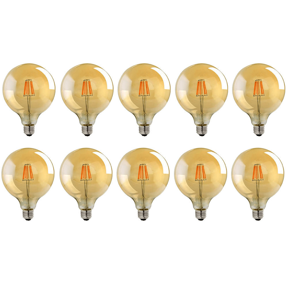 image-10 Pack E27 LED Edison Dimmable Vintage Amber Glass Warm white 2700K