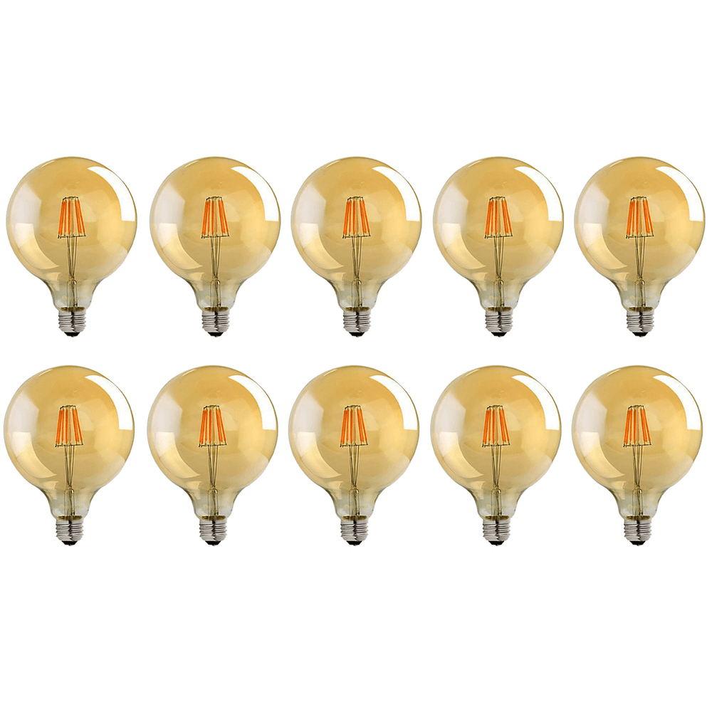 image-10 Pack E27 LED Edison Dimmable Vintage Amber Glass Warm white 2700K