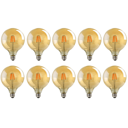 image-10 Pack E27 LED Edison Dimmable Vintage Amber Glass Warm white 2700K